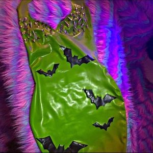 Custom Bat latex with spikes and studs